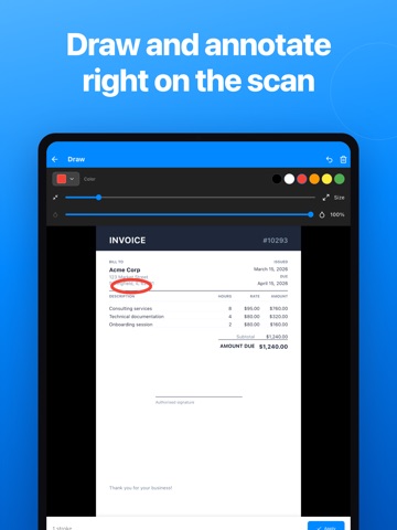 PDFix: PDF Scanner, Sign, OCR iPad screenshot