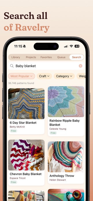 Yarn Squirrel: Pattern Library Screenshot 10 of 10