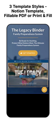 The Legacy Binder App screenshot