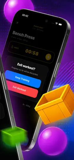 Captura de pantalla de RepX Workout en iPhone 4