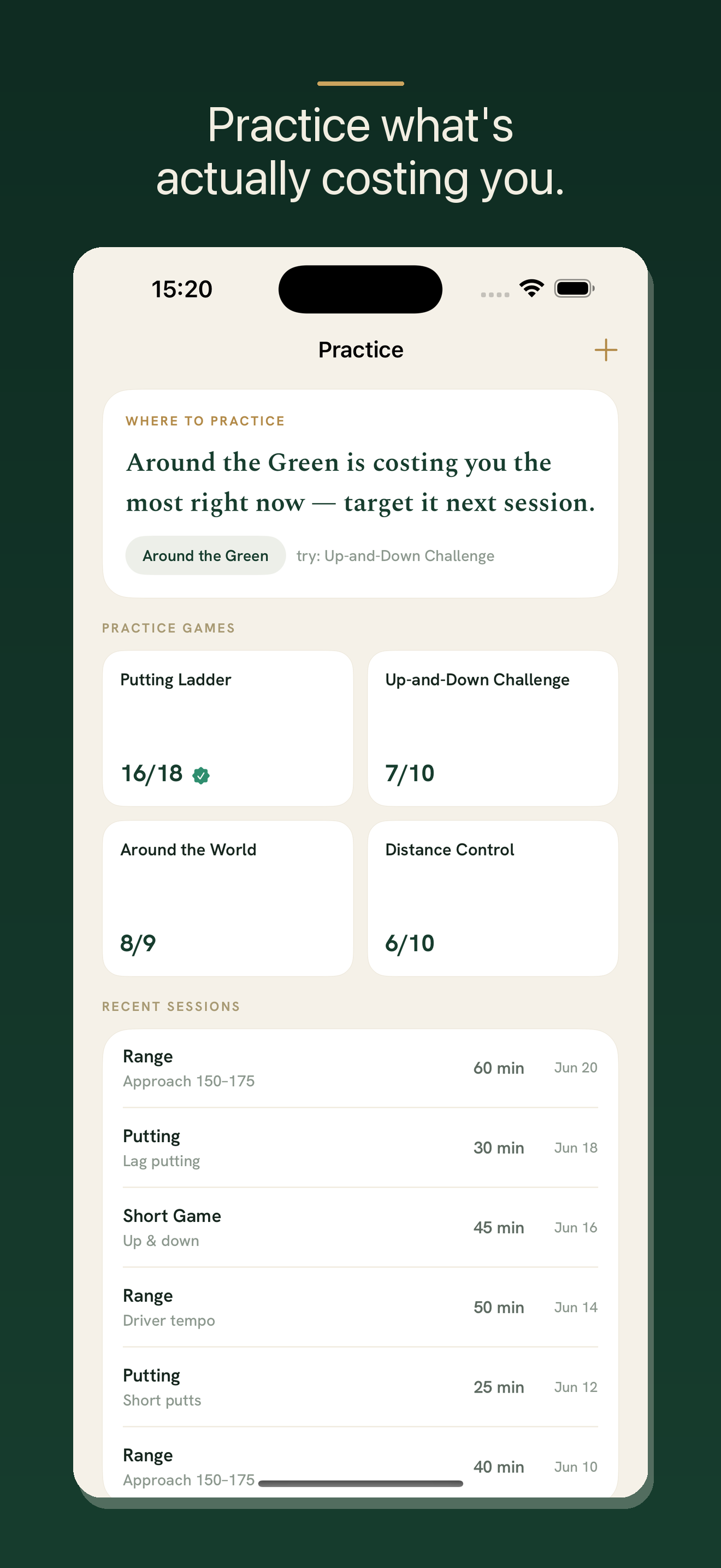 Scratch: Golf Strokes Gained screenshot 5