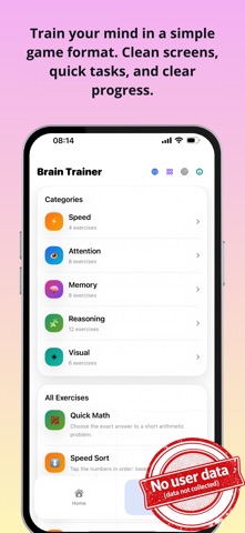 Brain Trainer: by NS Apps Screenshot 1 of 3