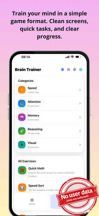 Brain Trainer: by NS Apps Screenshot 1 of 3