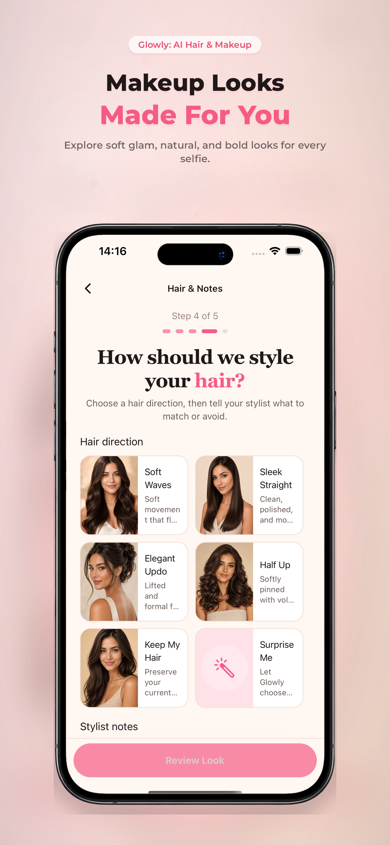 Glowly: AI Hair & Makeup screenshot 4