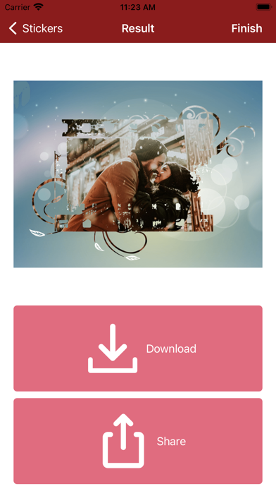 Love Photo Frames - Editor Screenshot