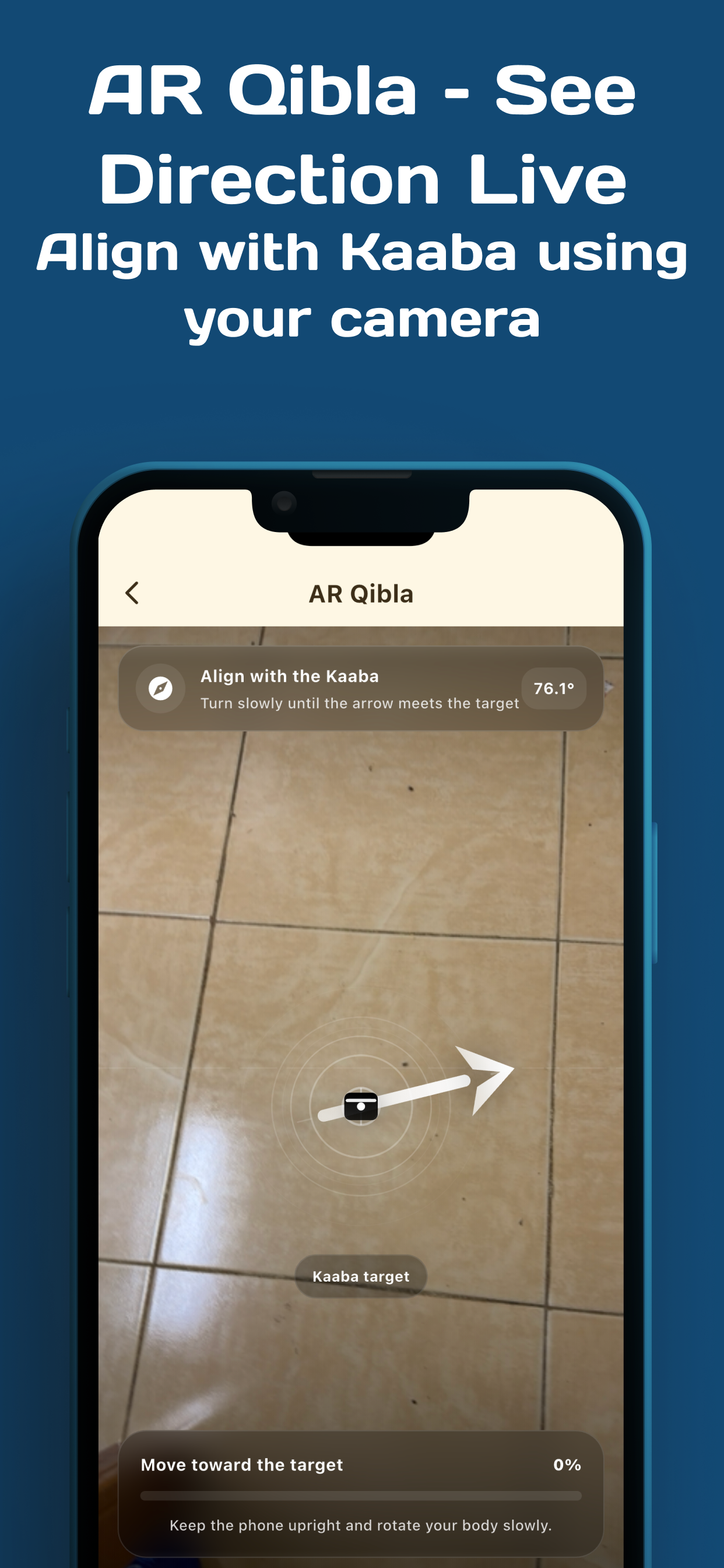 Qibla Compass AR & Prayer