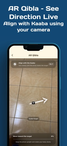 Qibla Compass AR & Prayer Screenshot 5 of 8
