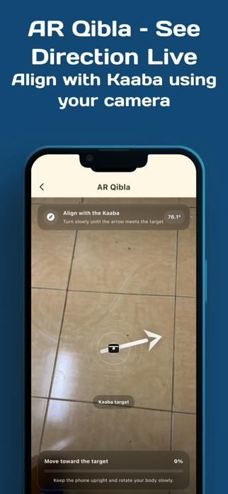 Qibla Compass AR & Prayer Screenshot 5 of 8
