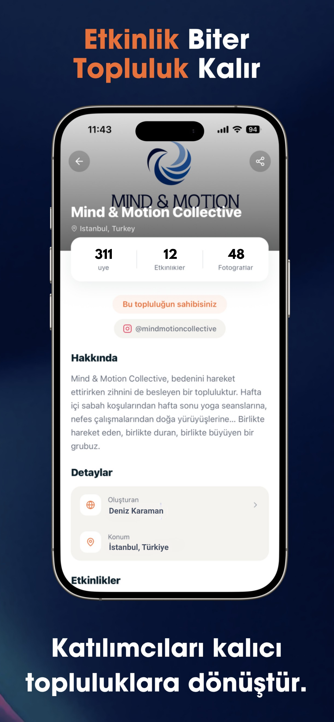 ComSpaze:Etkinlik ve Topluluk screenshot 8
