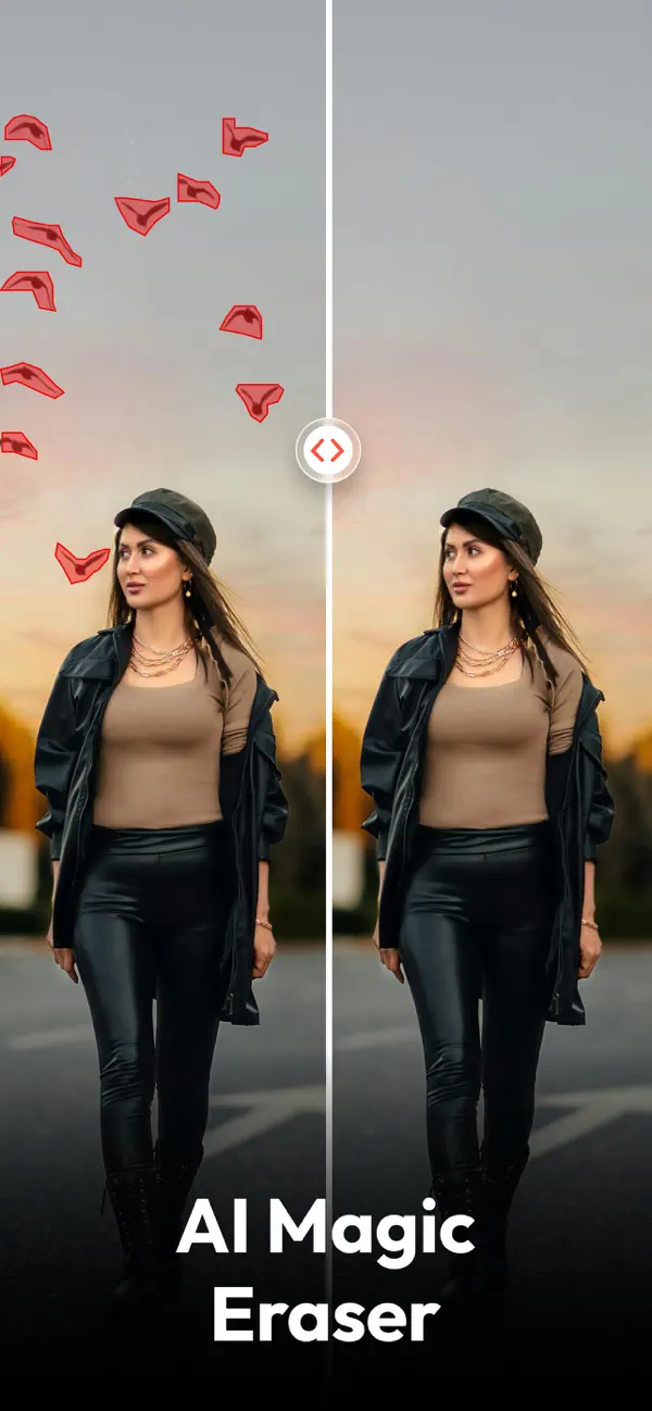 AI Eraser: People Remover iOS app screenshot showing feature 1