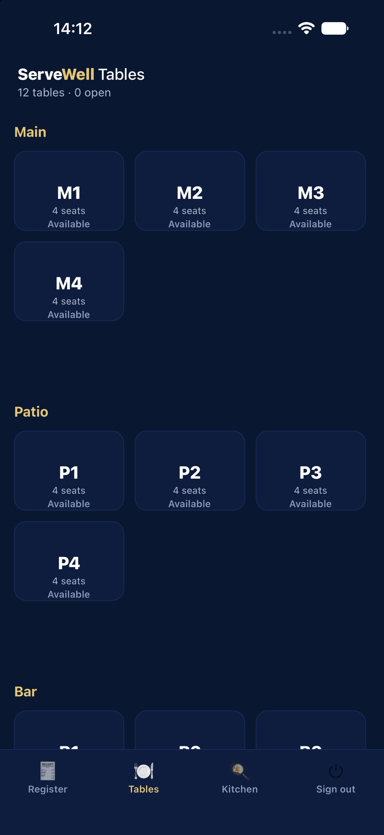 Screenshot 2 of Serve Well POS