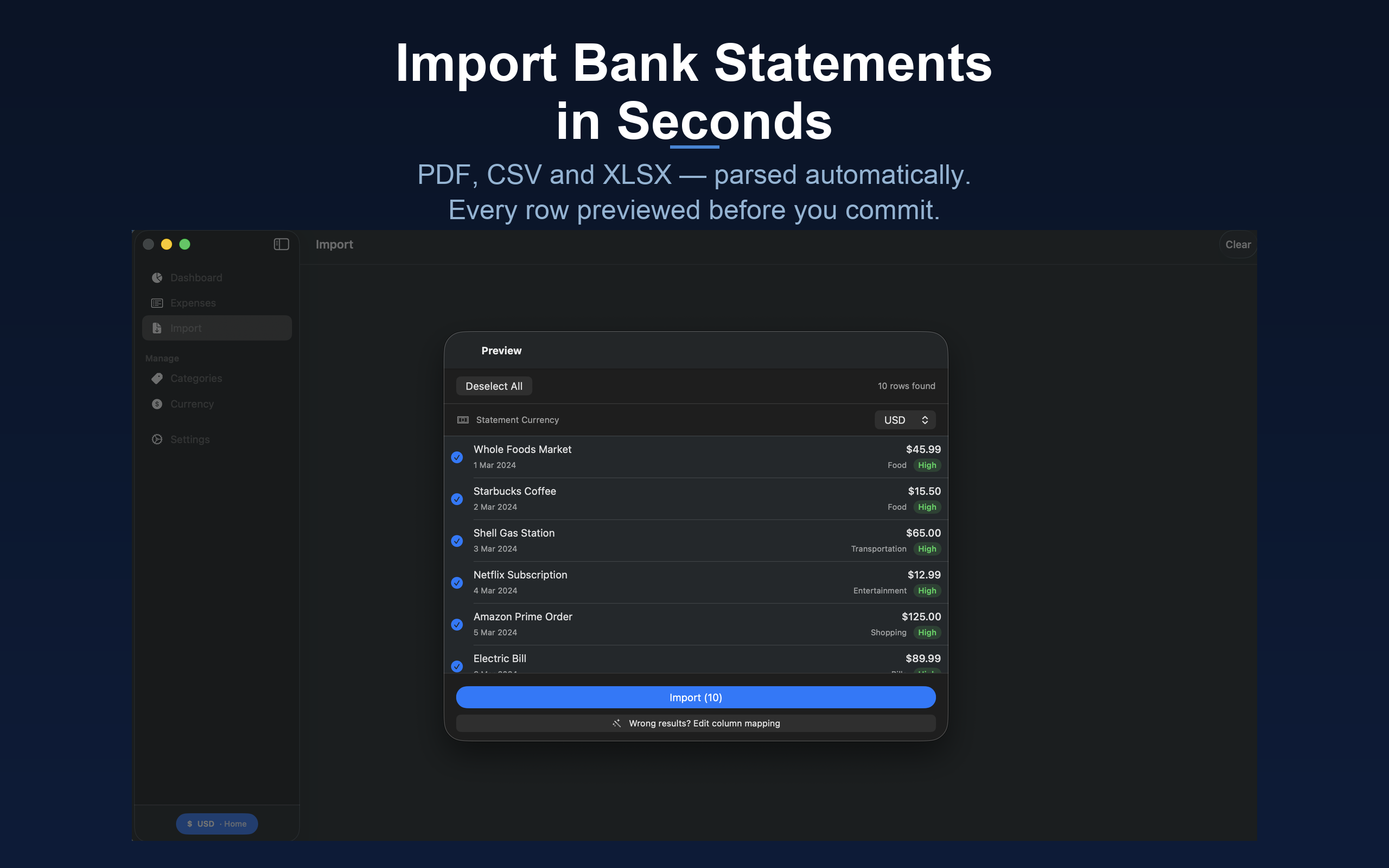 Xpense Manager: smart and easy