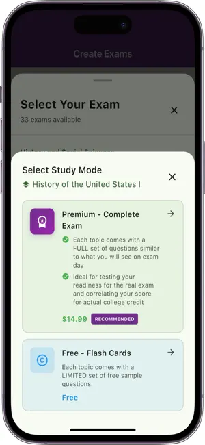 Official CLEP Exam Guide App screenshot 2