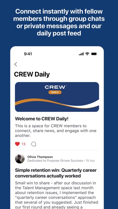 Crew Exec iPhone screenshot 3 - Social Networking app