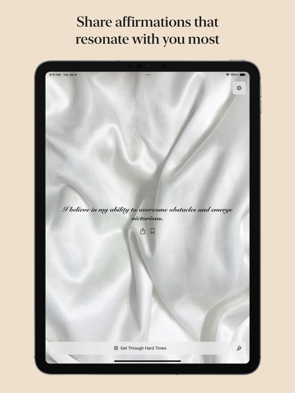 Affirmations Inspiration Daily iPad screenshot 7 - Health & Fitness app