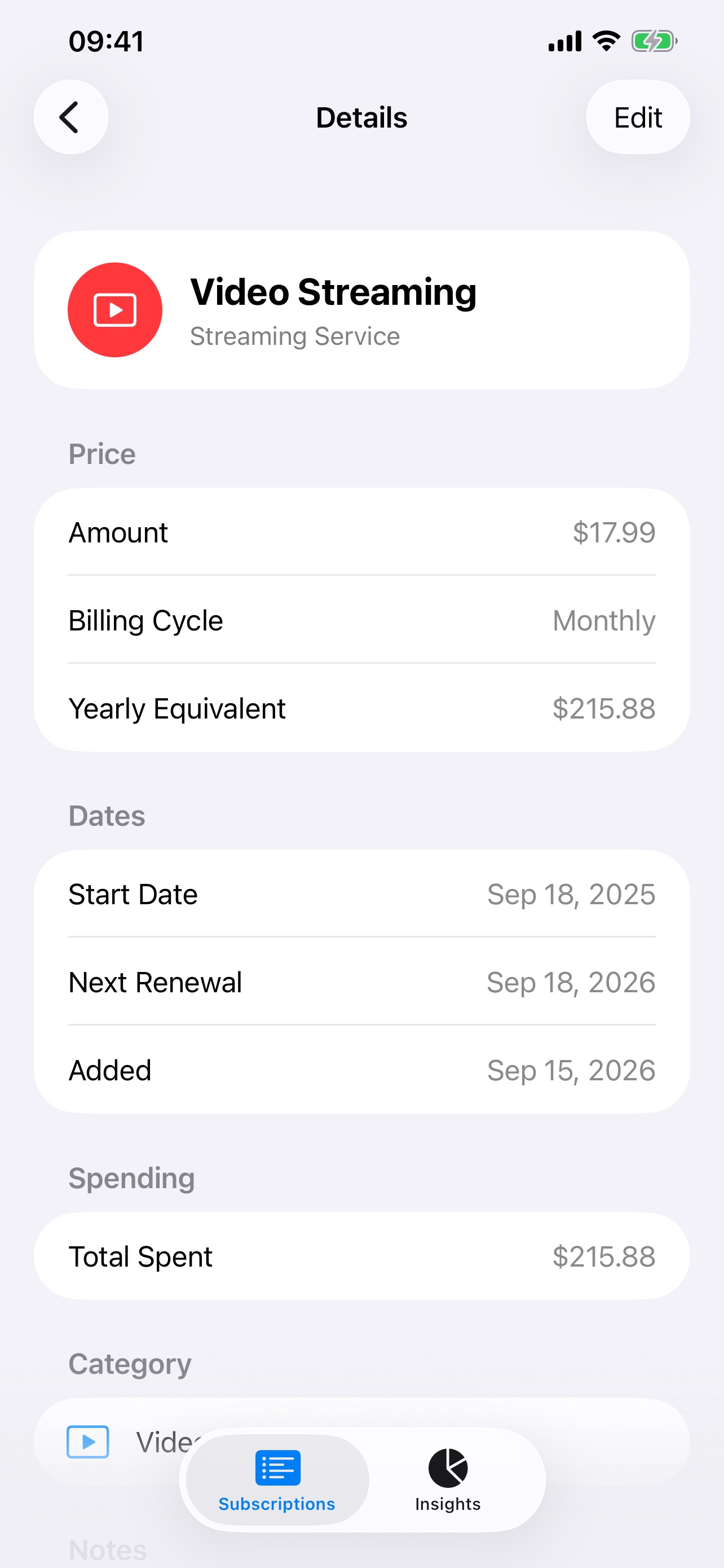 Screenshot 3 of Subwyn – Subscription Tracker