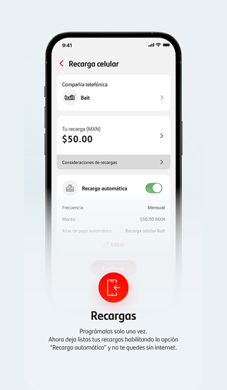 Santander México screenshot