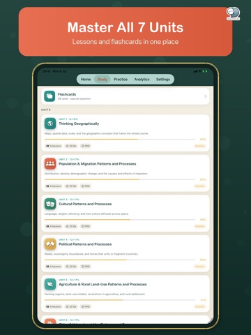 AP Geo Exam Coach by ChatStick iPad screenshot