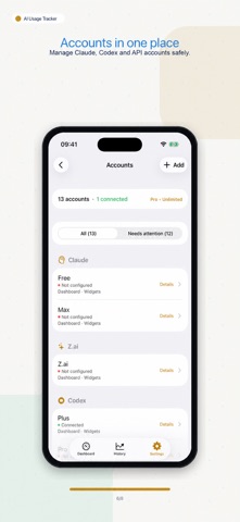 AI Limits & Reset Tracker Screenshot 6 of 10