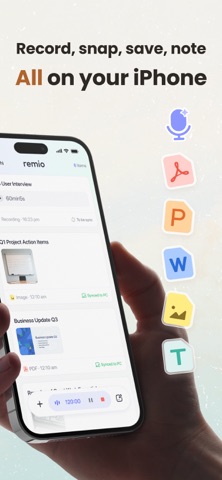 remio: AI Notes & Memos Screenshot 2 of 7