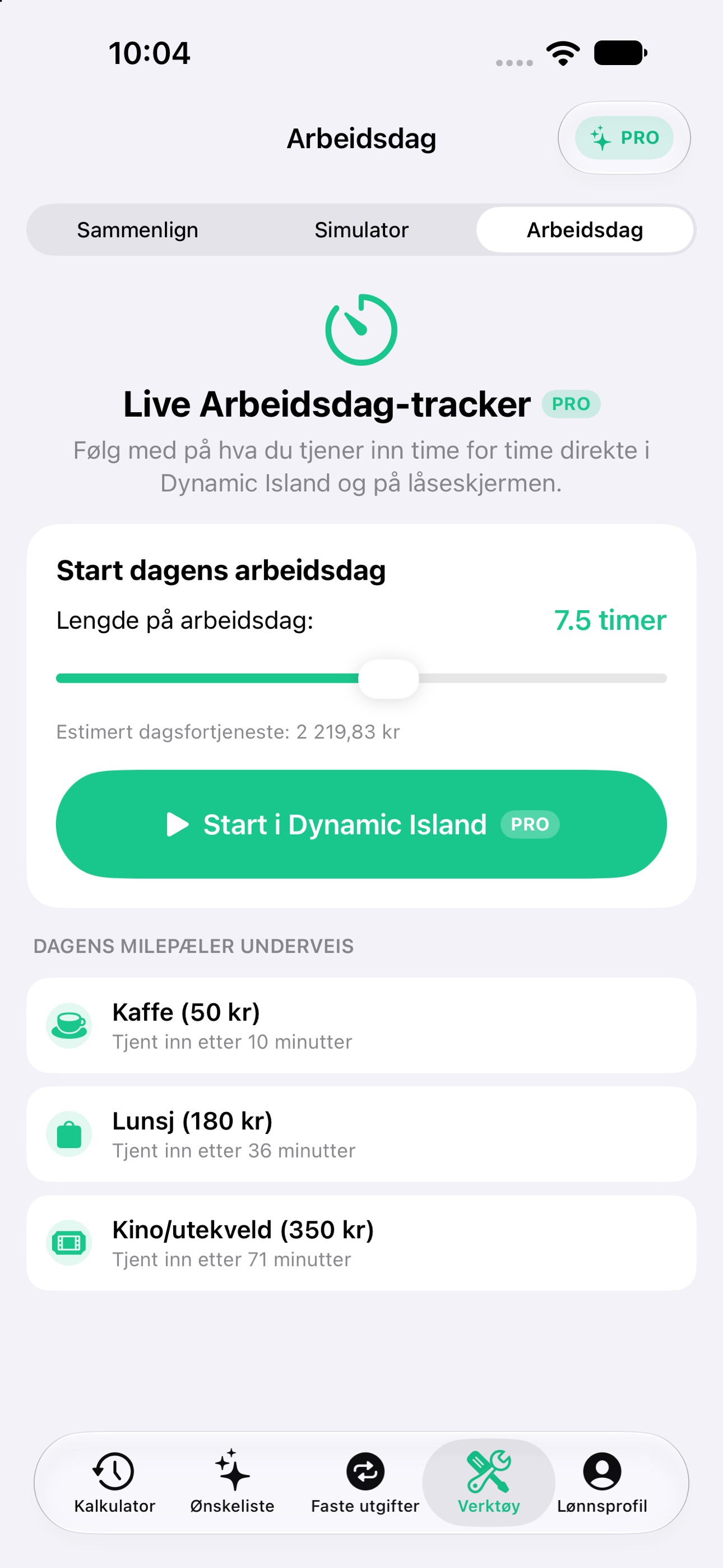 Screenshot 5 of Cost in Time: Price to Hours