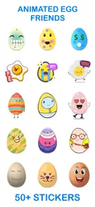 Animated Egg Friends screenshot #1 for iPhone