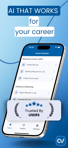 CVERO: AI Resume+Cover Letter iPhone screenshot