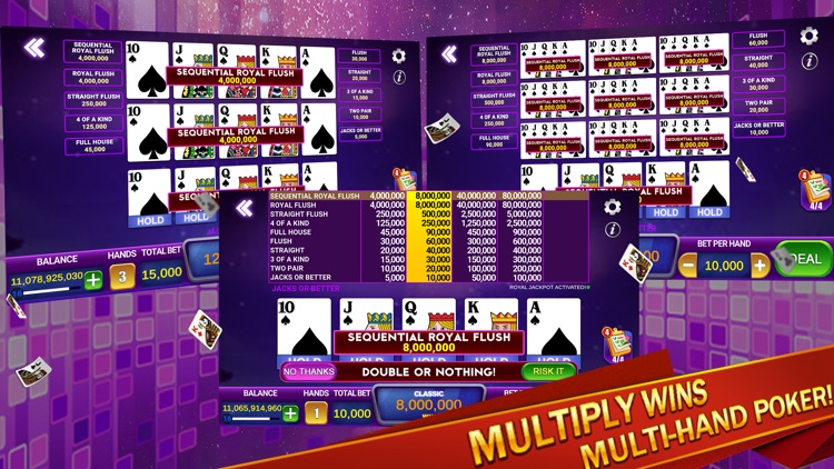 Video Poker Multi: Deuces Wild screenshot-6