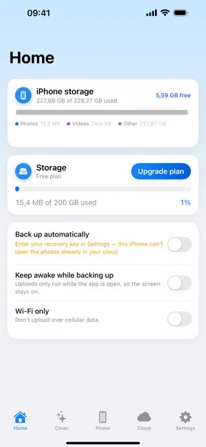 My Cloud Phone Backup screenshot 1