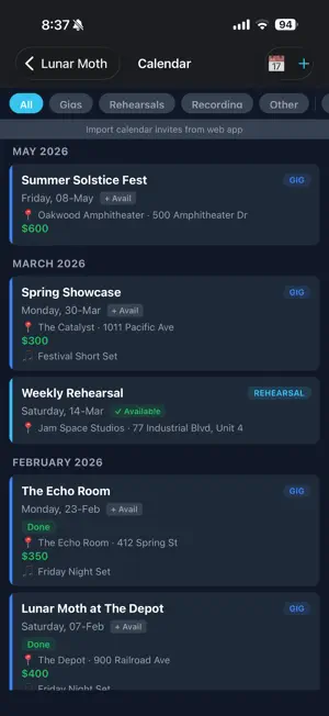 BandChat - Band Manager screenshot 4