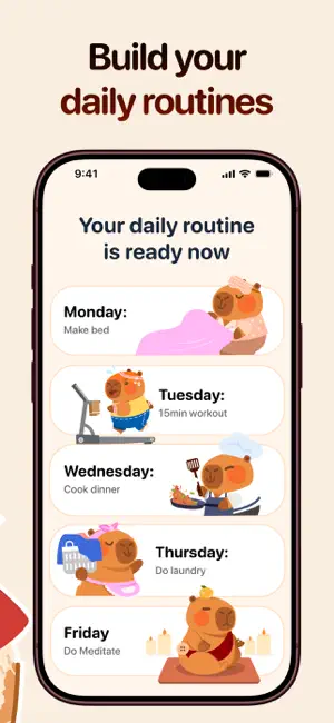 CapyCare: Your Self-Care Pet screenshot 2