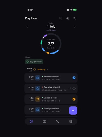 DayFlow: Plan Your Day iPad screenshot