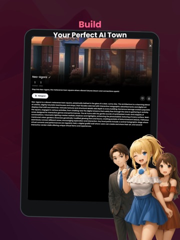 Roleplay Chat with AI Chativon iPad screenshot