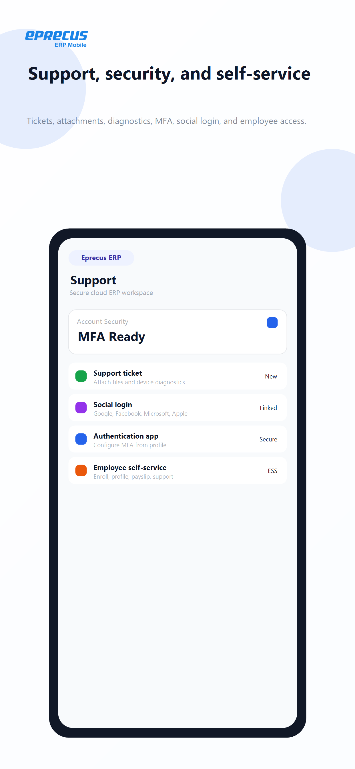 Eprecus ERP Mobile App