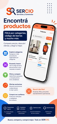 Sercio: Servicios y Comercios iPhone screenshot