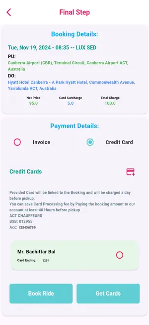 ACT CHAUFFEURS screenshot 4