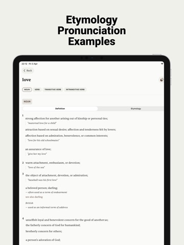 English Dictionary Offline iPad screenshot
