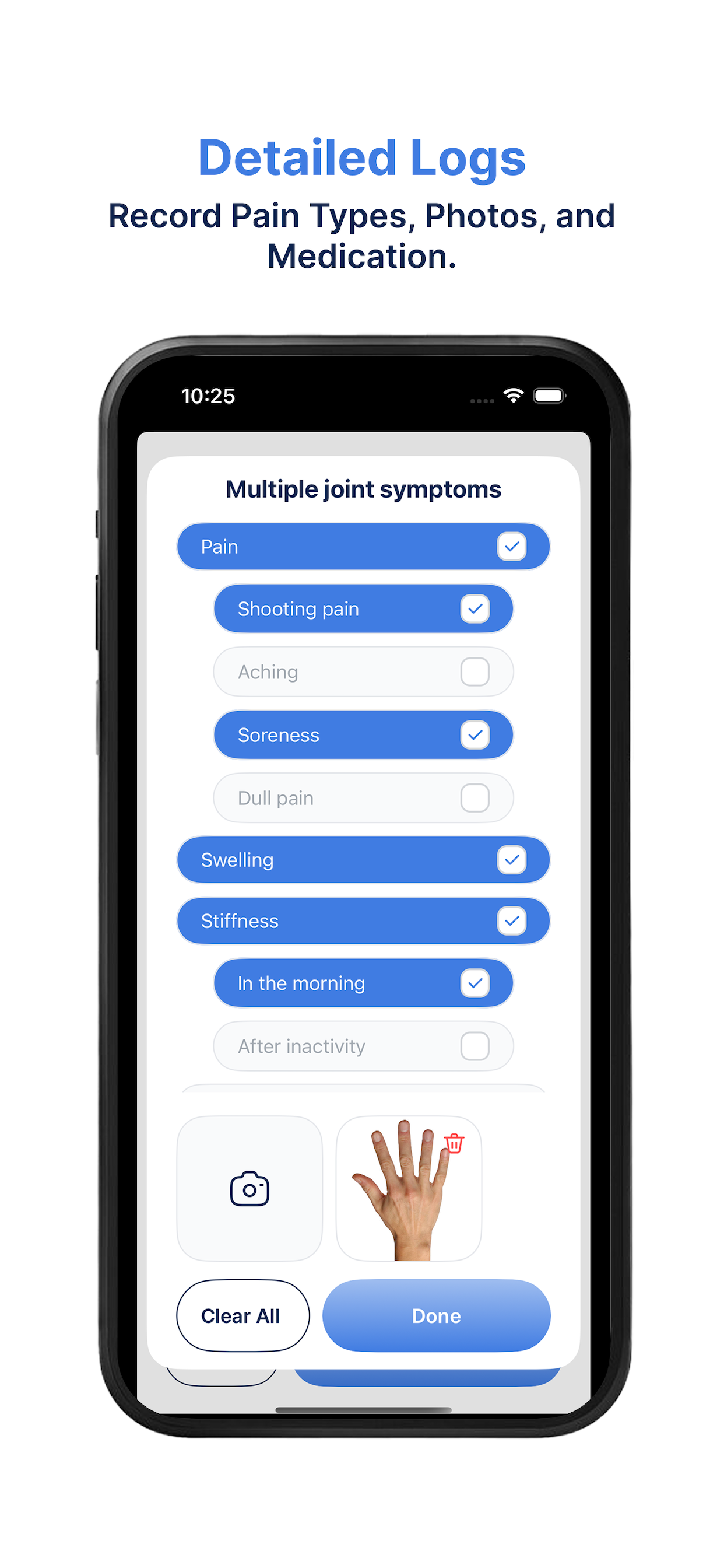 JiaTracker: Kids Arthritis Log screenshot 4