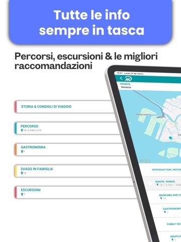 DareMapp: Audioguida GPS iPad screenshot 1