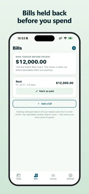 Spendable: Safe to Spend screenshot 2
