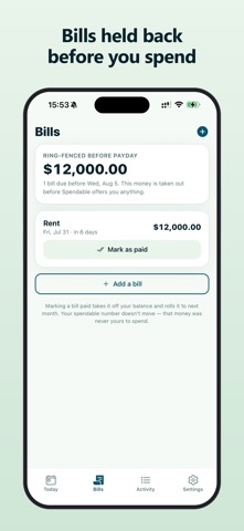 Spendable: Safe to Spend Screenshot 2 of 6