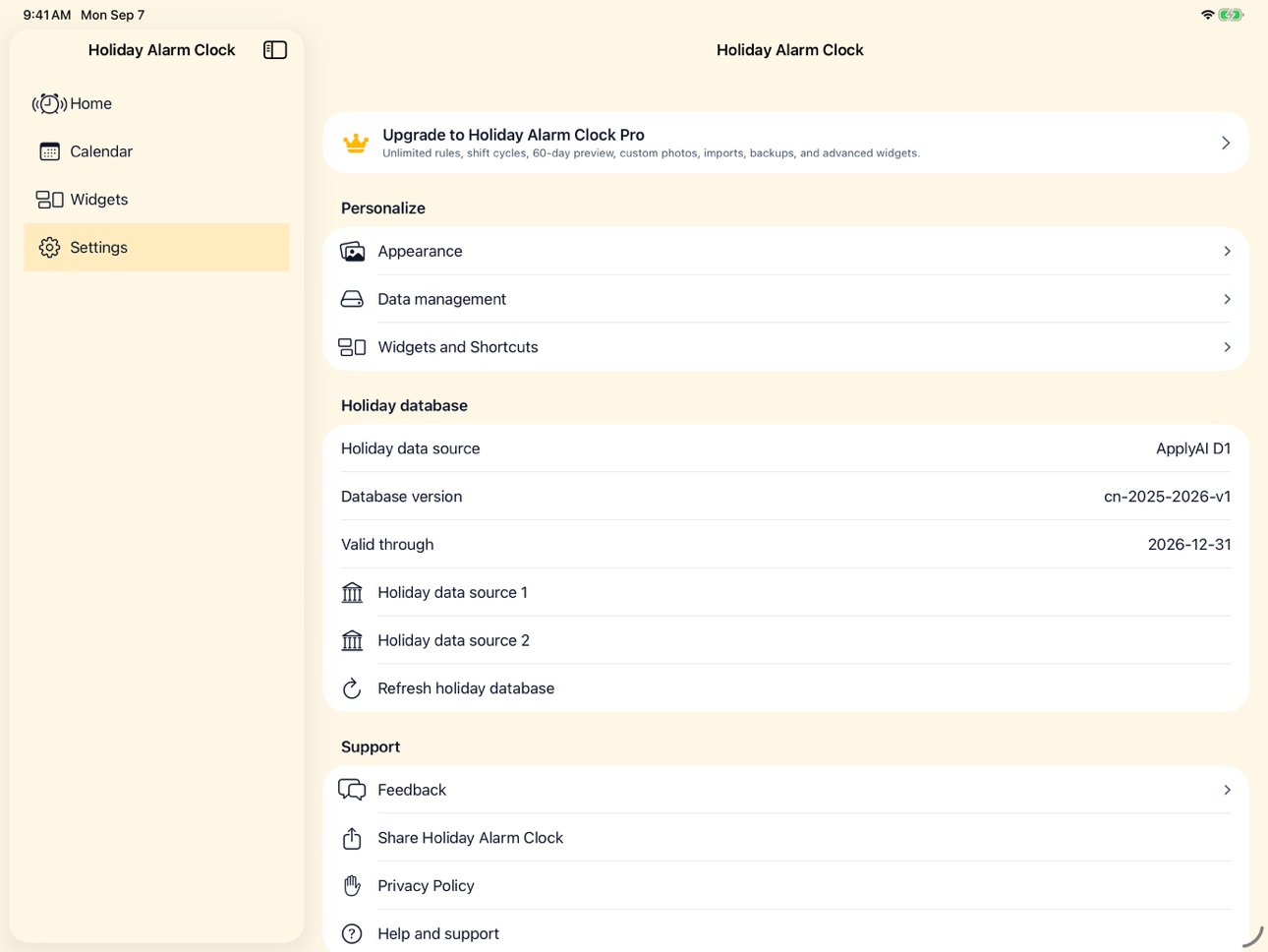 Screenshot 10 of Holiday Alarm Clock