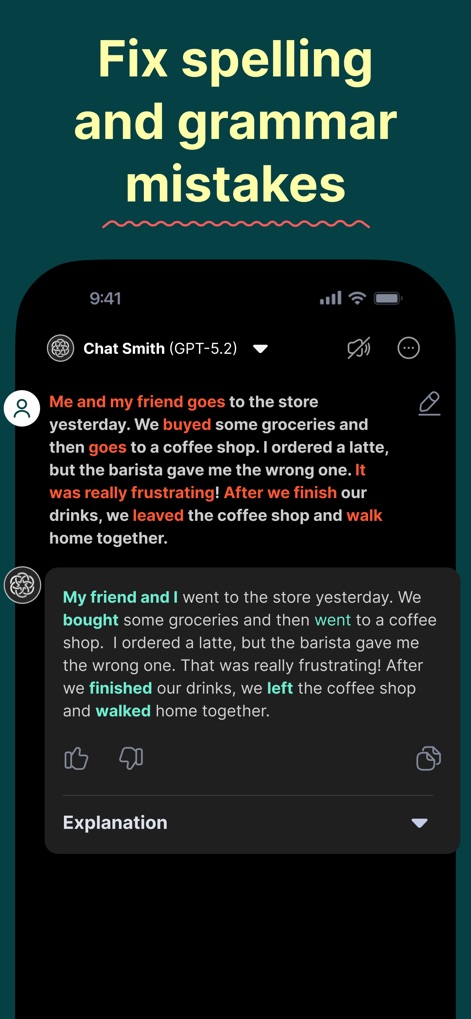 Chat Smith: AI Chatbot & Agent - Grammar & Spelling Correction