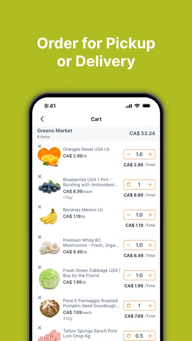 Greens Market Screenshot