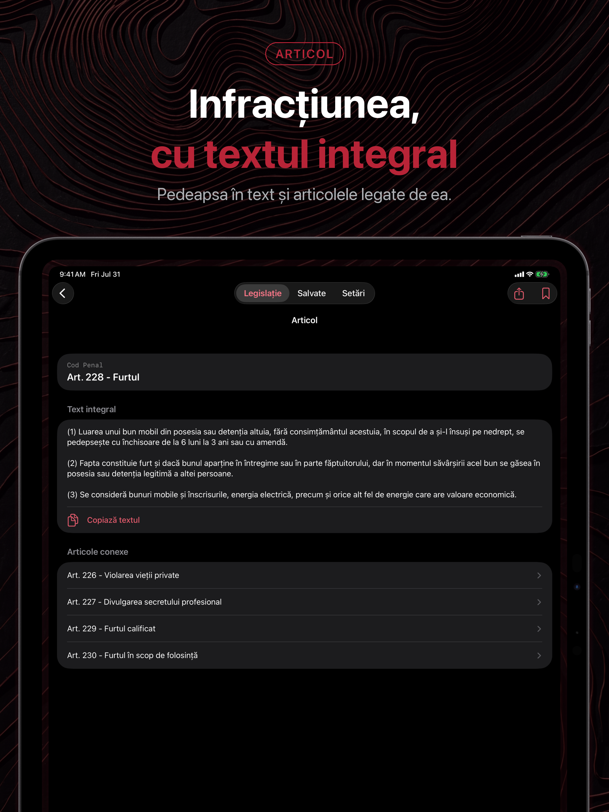 eLex Codul Penal / Procedura screenshot 12