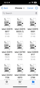 PDF Label Resizer screenshot