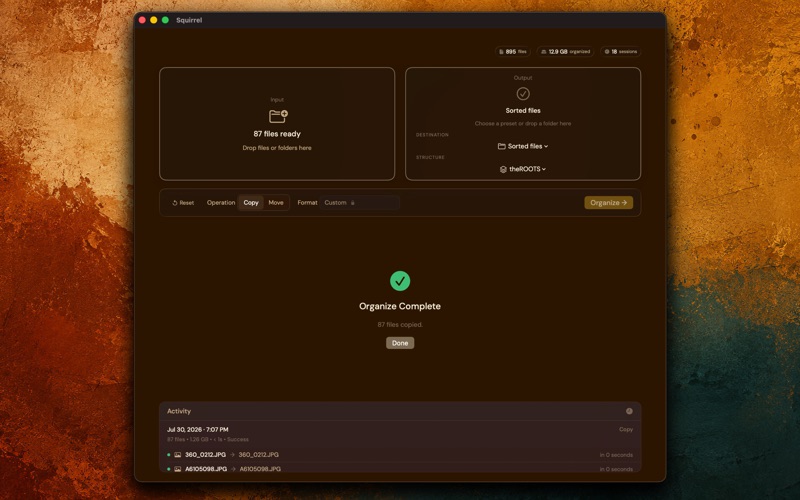 Squirrel - File Organizer screenshot