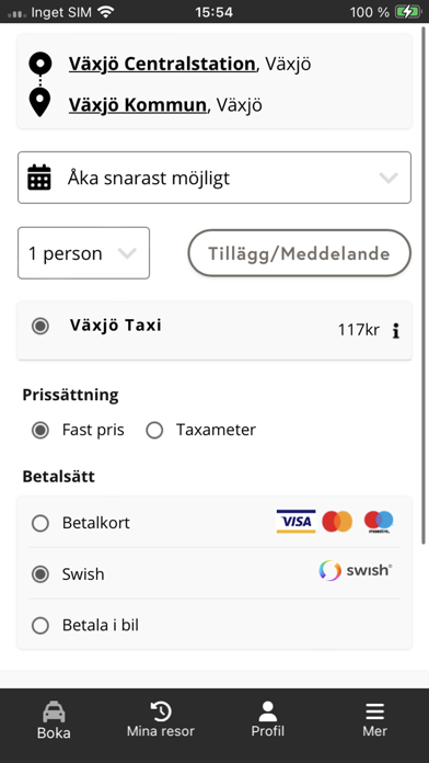 Växjo Taxi Screenshot