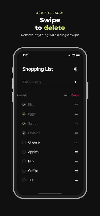 Screenshot 4 di 5 di Grocery Shopping List Maker