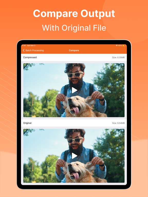 Video Compressor : Save Space iPad screenshot 8 - Photo & Video app